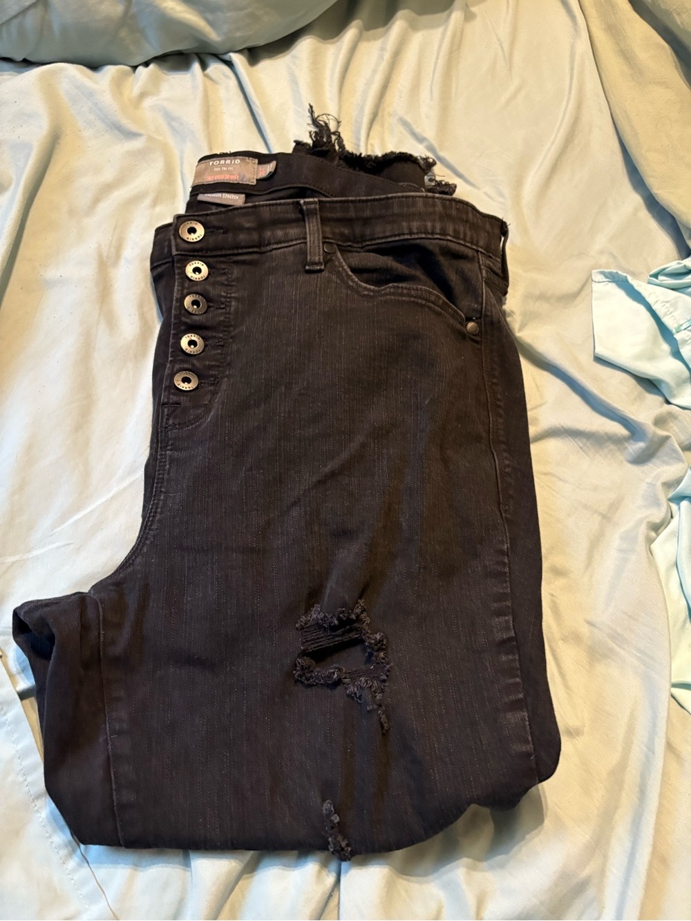 Torrid Black Sky High Skinny Jeans  20Tall